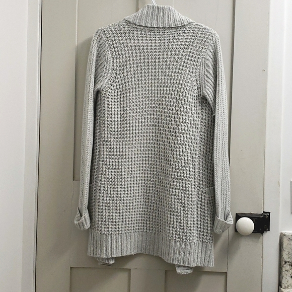 Light grey knit cardigan women's size small - Picture 2 of 4